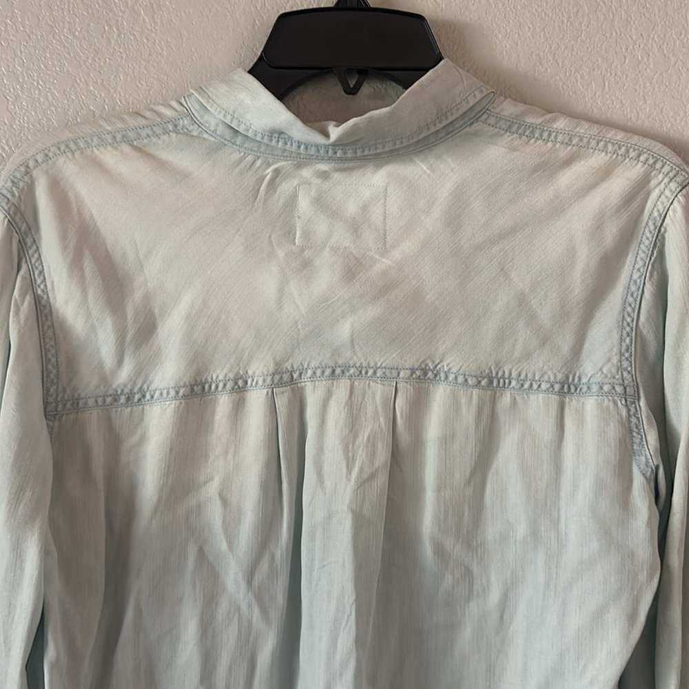 Nwot Rails Western Fringe Denim Flannel Size Smal… - image 5